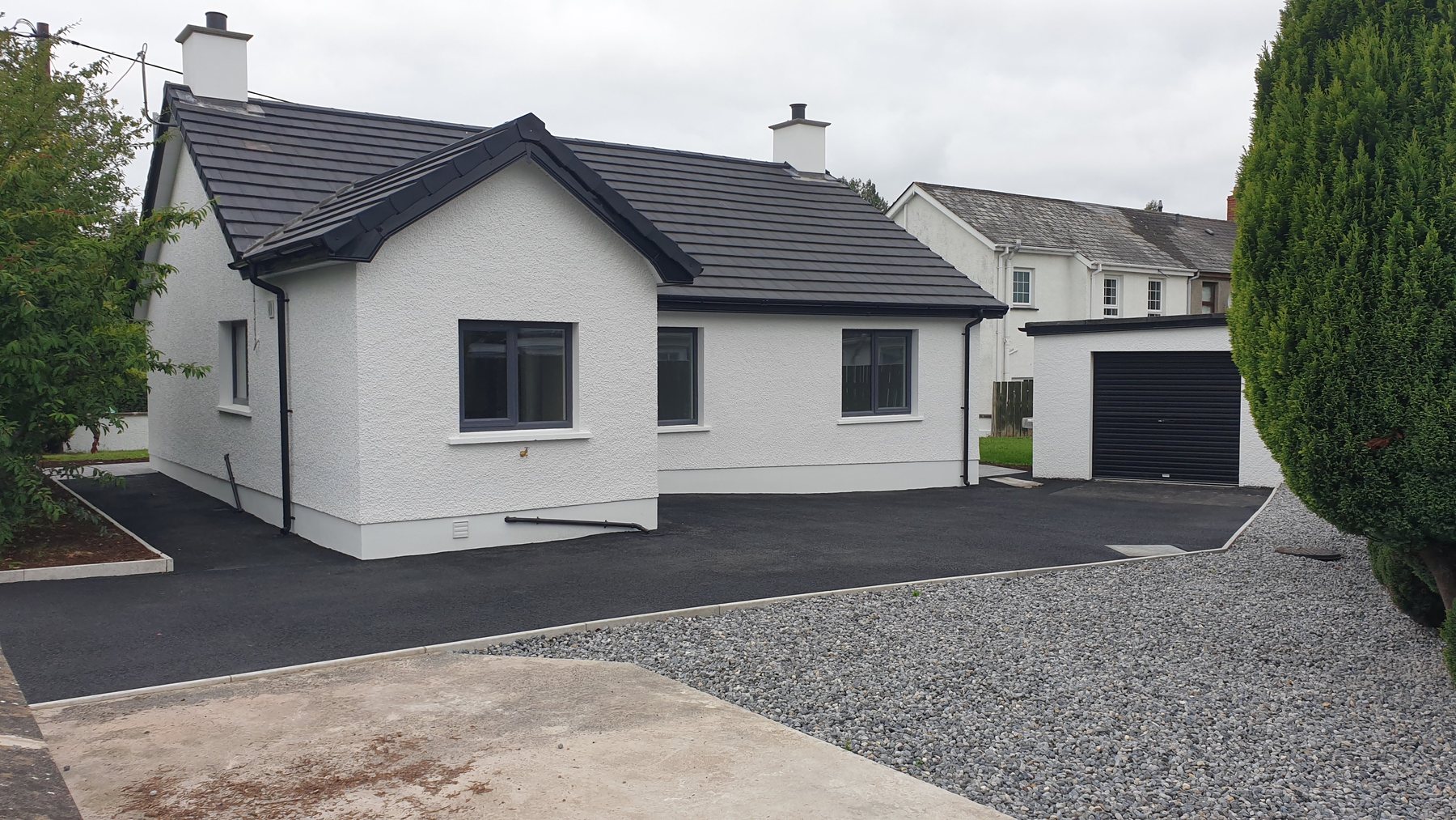 Completed home exterior